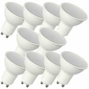 10 Ampoules led GU10 dimmable 460 Lumens Blanc Chaud