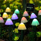 5 mètres 20 lumières Guirlande lumineuse solaire prise de terre guirlande lumineuse champignon