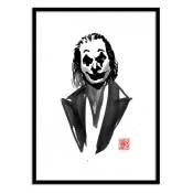 Affiche 30x40 cm et cadre noir - Joker - Pechane Sumie