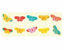 Apalis Stickers carrelage No.UL723 Butterfly Colorful