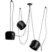 Barcelona Led - Suspension moderne à 3 lampes Blus - E27 Noir - Noir