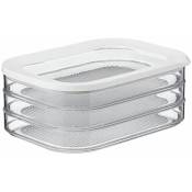 Boîte frigo charcuterie, plastique, pour conserver saucisses, poulet, blanc, 1 - paquet 22,5168,5cm