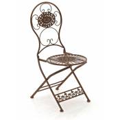 Chaise de jardin pliante avec différentes couleurs Éléments décoratifs romantiques colore : antique brun