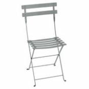 Chaise pliante Bistro / Métal - Fermob gris en métal