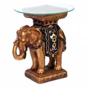 Design Toscano Table sculpturale éléphant Maharajah