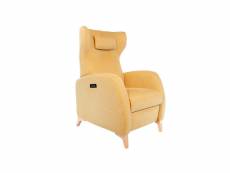 Fauteuil relax cosy manuel moutarde RM-003-CA