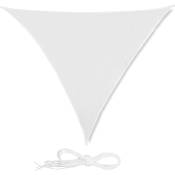 Helloshop26 - Voile d'ombrage triangle 3 x 3 x 3 m blanc - Blanc
