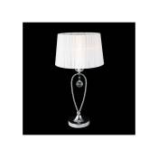 Italux - Lampe de bureau en cristal Vivien blanc -