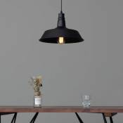 Kosilum Suspension design noire industrielle XENA + ampoule filament fournie