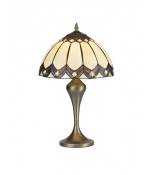 Lampe de table Tiffany Benderton 1 Ampoule Marron
