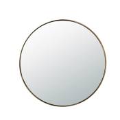 Miroir rond en laiton -L80,000 x l80,000 x h2,500 cm - Or - Métal