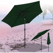 Parasol Ø270cm, parasol de jardin, pliable, parasol avec revêtement pa, protection uv jusqu'à upf 50+, sans support, vert - vert - Swanew