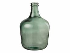 Paris prix - vase design en verre "carafe" 42cm vert