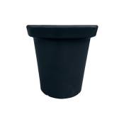 Plast'up Rotomoulage - Pot de fleurs rond xxl delight 200l-NOIR-80.0000cm - noir
