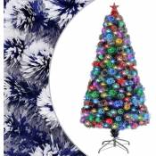 Sapin de Noël artificiel led Blanc et bleu 120 cm