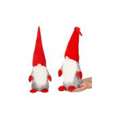 Springos - Figurine de Noël en velours d'un gnome lutin nain de 55cm