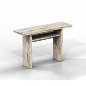 Table console extensible loupa vintage plateau rabattable pieds extensibles - vintage