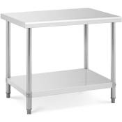 Table De Travail En Acier Inoxydable 100x70x85 cm Table