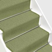 Tapis d'escalier en Sisal Sylt Foin 100 x 100 cm - Vert