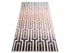Tapis kake 25809657 labyrinthe moderne violet rose gris 80x150 cm