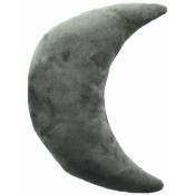 Thedecofactory - comete - Coussin extra-doux en forme de lune gris 30x45 - Gris