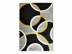 Undergood bubbles - tapis effet laineux motifs cercles gris 160x230