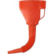 Universal 1 Liter Funnel - Oil Filler With Anti-overflow Rim - Removable Filler Neck - Oil Funnel Filling Aid With 2-level Flexible Hose - Crea
