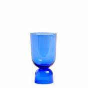 Vase Bottoms Up / Small - H 21 cm - Hay bleu en verre