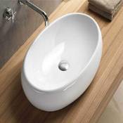 Vasque pour salle de bain Ovale - Céramique - 60x40
