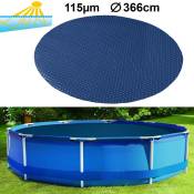 Viking Choice - Abri de piscine ramroxx chauffant noir/bleu - 366 cm - Bleu