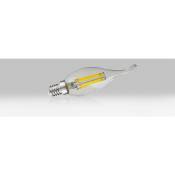 Ampoule à led cob Vision-el e14 - 4w - 2700k - coup de vent - filament - claire - blister