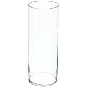 Atmosphera - Vase cylindre verre H40cm créateur d'intérieur