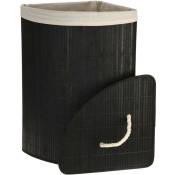 Bathroom Solutions - Panier à linge de style scandinave, bambou, 72 l