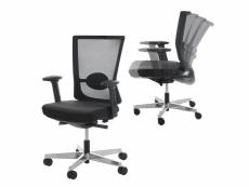 Chaise de bureau merryfair forte, fauteuil de bureau, chaise pitovante ergonomique ~ noir