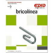 Epid - Crochet à rideau simple plaqué zinc 36 Pcs