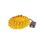 Flexible lumineux de noël à led - jaune - 8 m - 2 canaux + fiche étanche + boite de contrôle