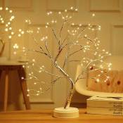 Groofoo - Lumière d'arbre de fleurs de cerisier,lumière de branche led d'arbre de Noël USB,lampe de bonsa bricolage,veilleuse de bureau avec
