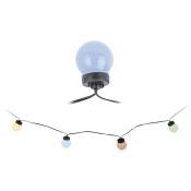 Guirlande Lumineuse Led Ampoules Sphériques Multicouleur Pastel Pour Usage Extérieur 20 Led 12,5m