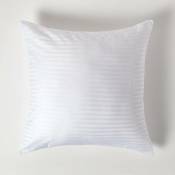 Homescapes - Taie d'oreiller en coton 330 fils Blanc,