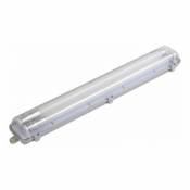 Kit de Réglette LED étanche + Tube Néon LED 60cm T8 18W - Blanc