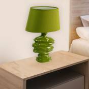 Lampe à poser céramique verte Lampe LED décorative