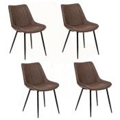 Lot de 4 chaises Olwen - Dimensions : Longueur 50 cm