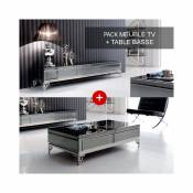 Meubler Design Ensemble meuble télé et table basse