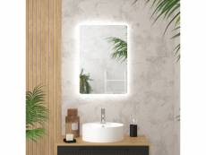 Miroir salle de bain avec eclairage led - 50x70cm - go led