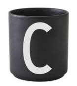 Mug A-Z / Porcelaine - Lettre C - Design Letters noir