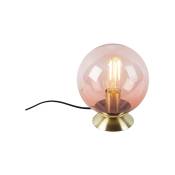 Pallon - Lampe de table - 1 lumière - ø 200 mm - Rose - - éclairage intérieur - Salon i Chambre - Rose - Qazqa