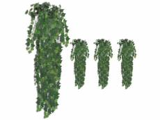 Pante arbustes artificiels buissons de lierre 4 pièces vert 90 cm dec022050