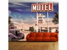 Papier peint intissé vintage et retro old motel taille