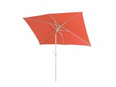 Parasol n23, parasol de jardin, 2x3m rectangulaire inclinable, polyester/aluminium 4,5kg ~ terracotta