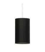 Suspension design Otto Verre,acier,tissu Noir 1 ampoule 125cm